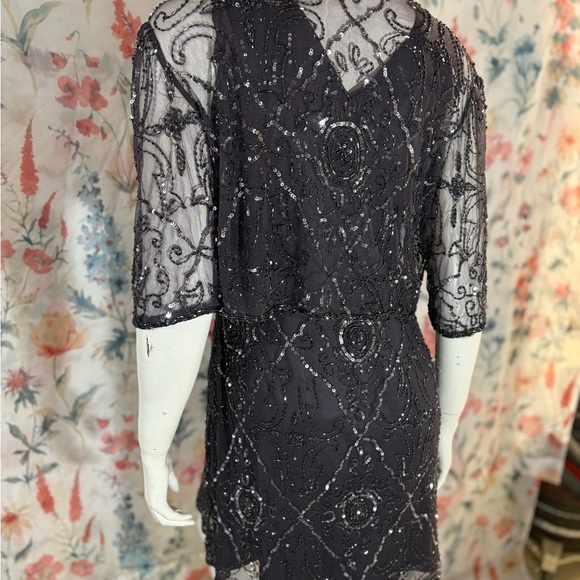 Vintage Patra Sequin Dress and Shawl Size 10 - Picture 5 of 14